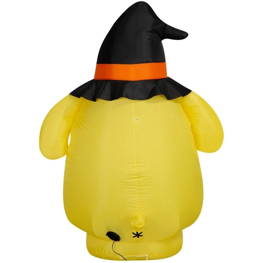 Hello Kitty Pompompurin Witch Hat & Ghost Light Up Halloween Yard Inflatable 5' - Picture 4 of 8